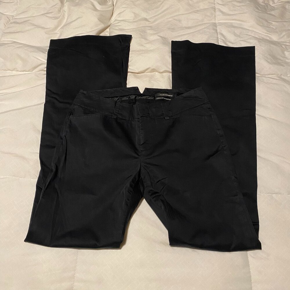 Club Monaco Black Womens Cotton Pants Size 2